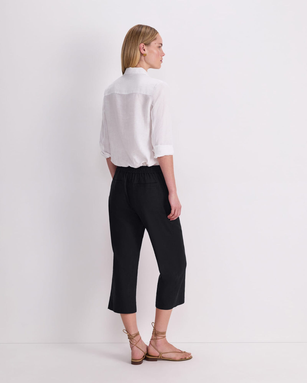 Rosa Crop Linen Pant