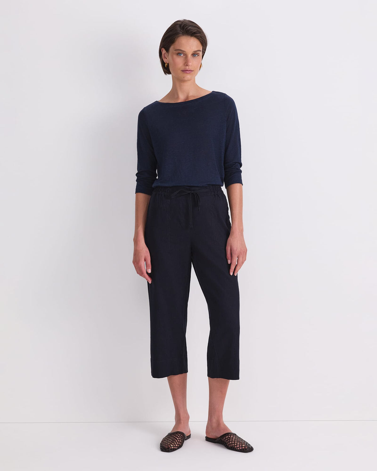 Rosa Crop Linen Pant