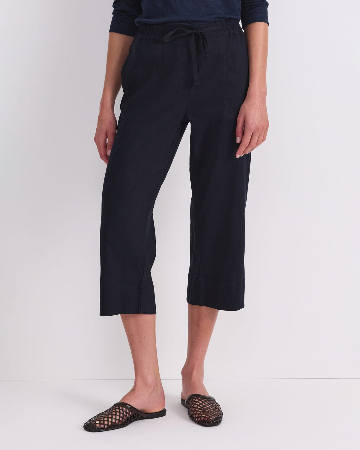 Rosa Crop Linen Pant