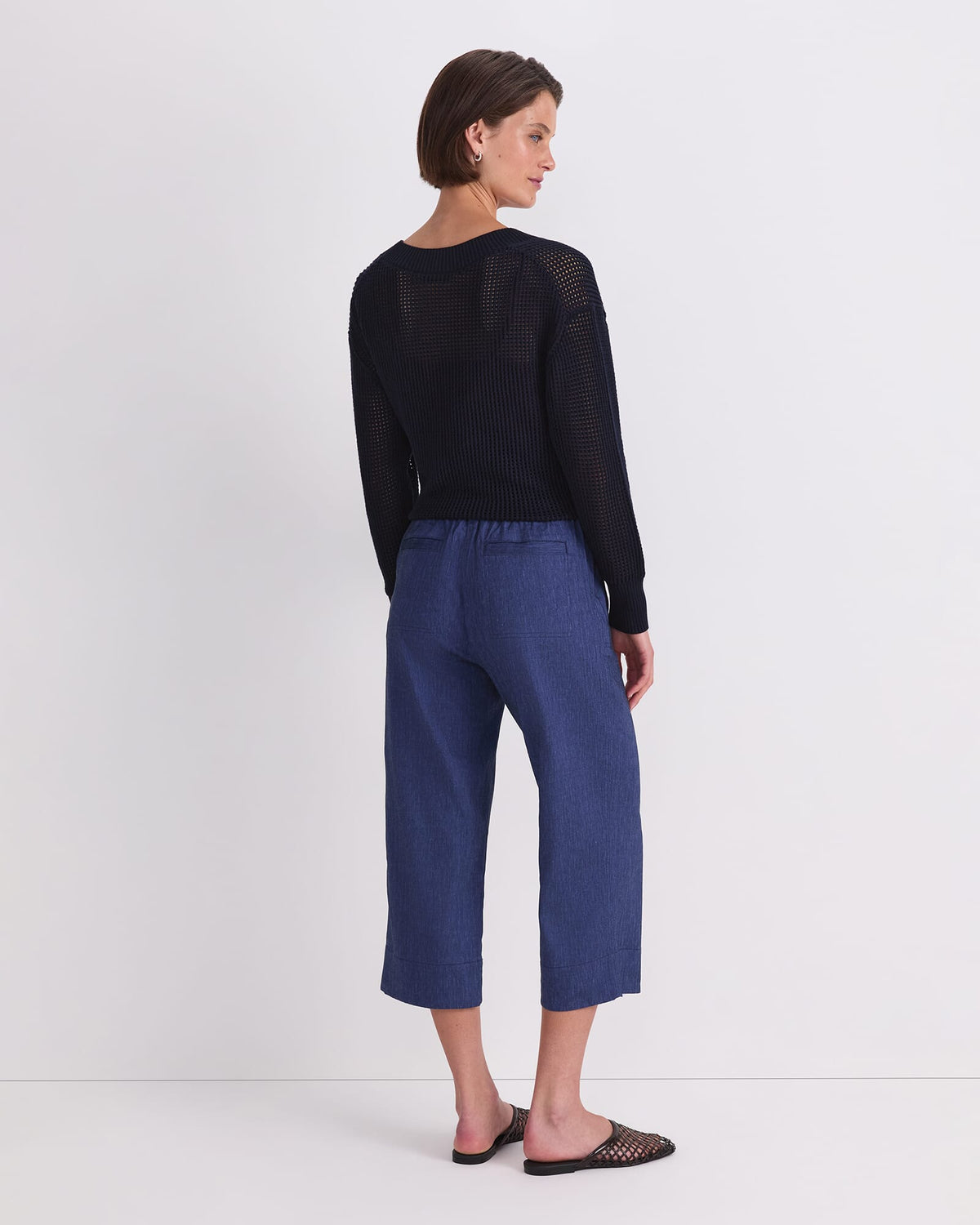 Rosa Crop Linen Pant