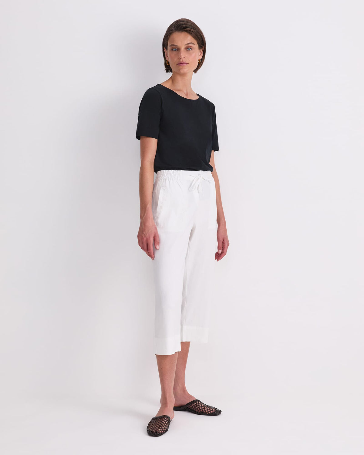 Rosa Crop Linen Pant