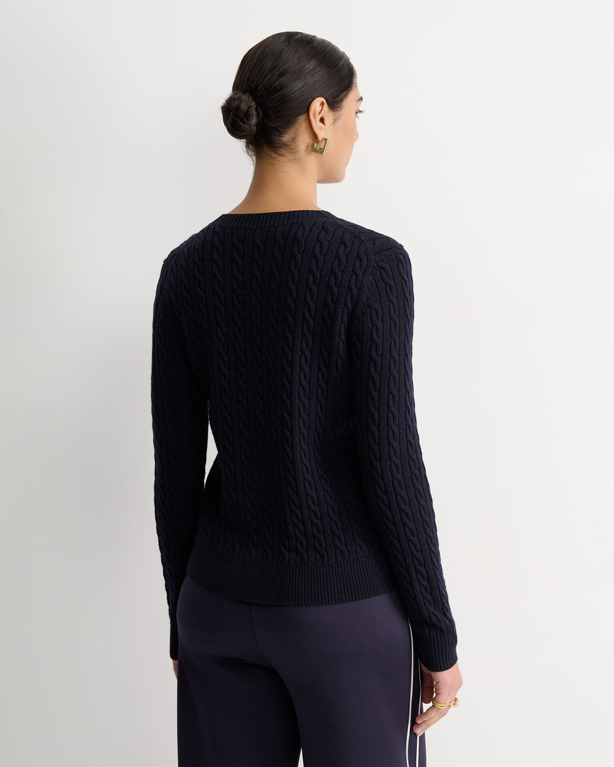 Merino Wool Baby Cable Sweater