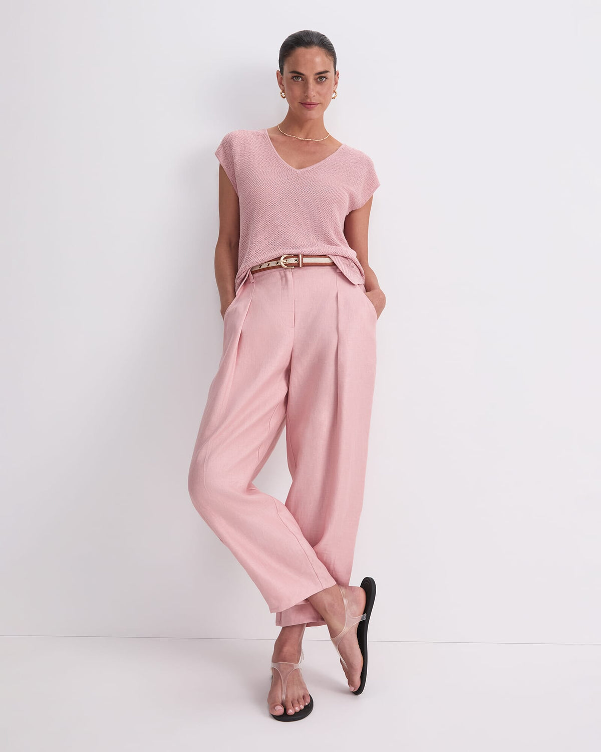 Luisa V-Neck Knit Top