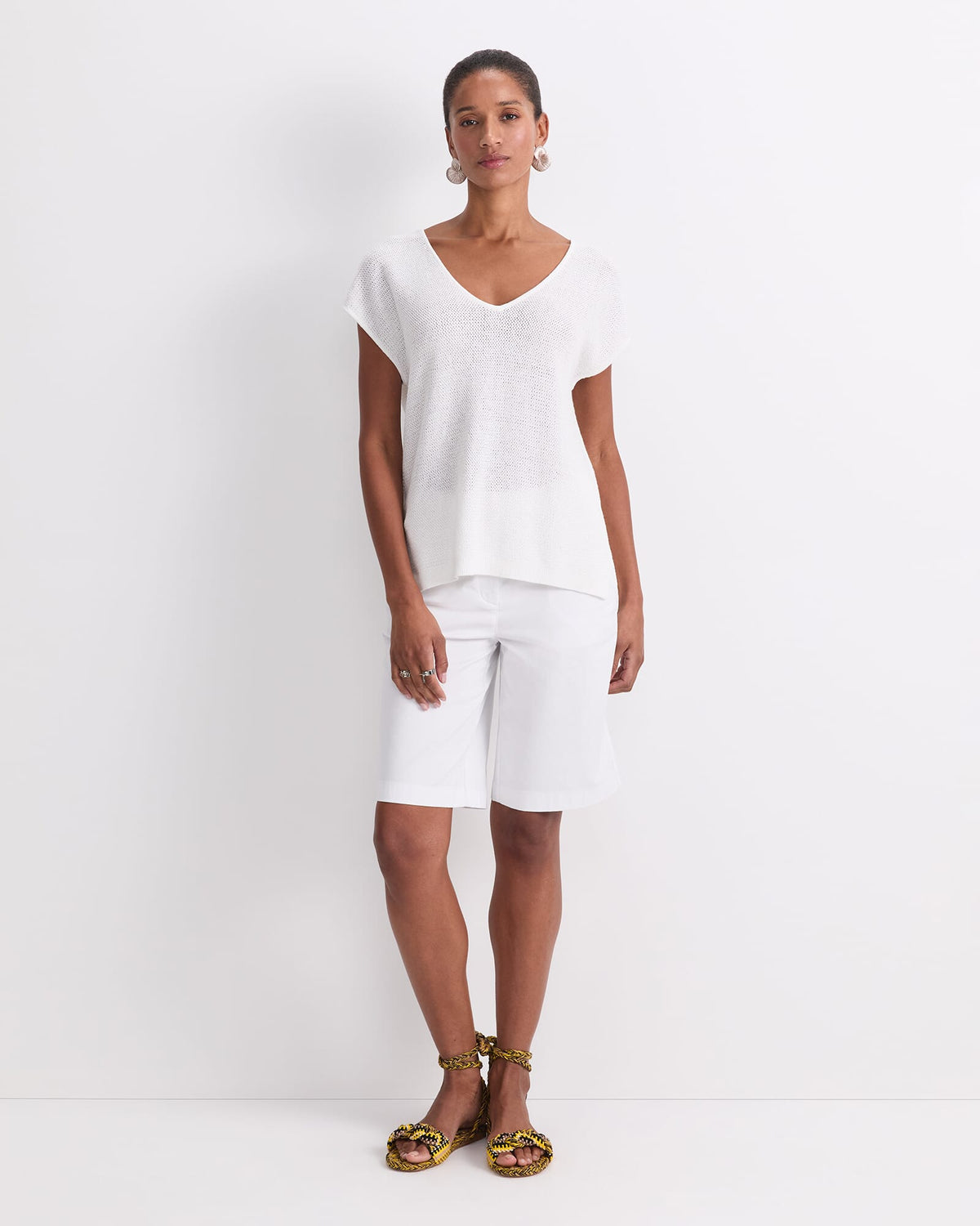 Luisa V-Neck Knit Top