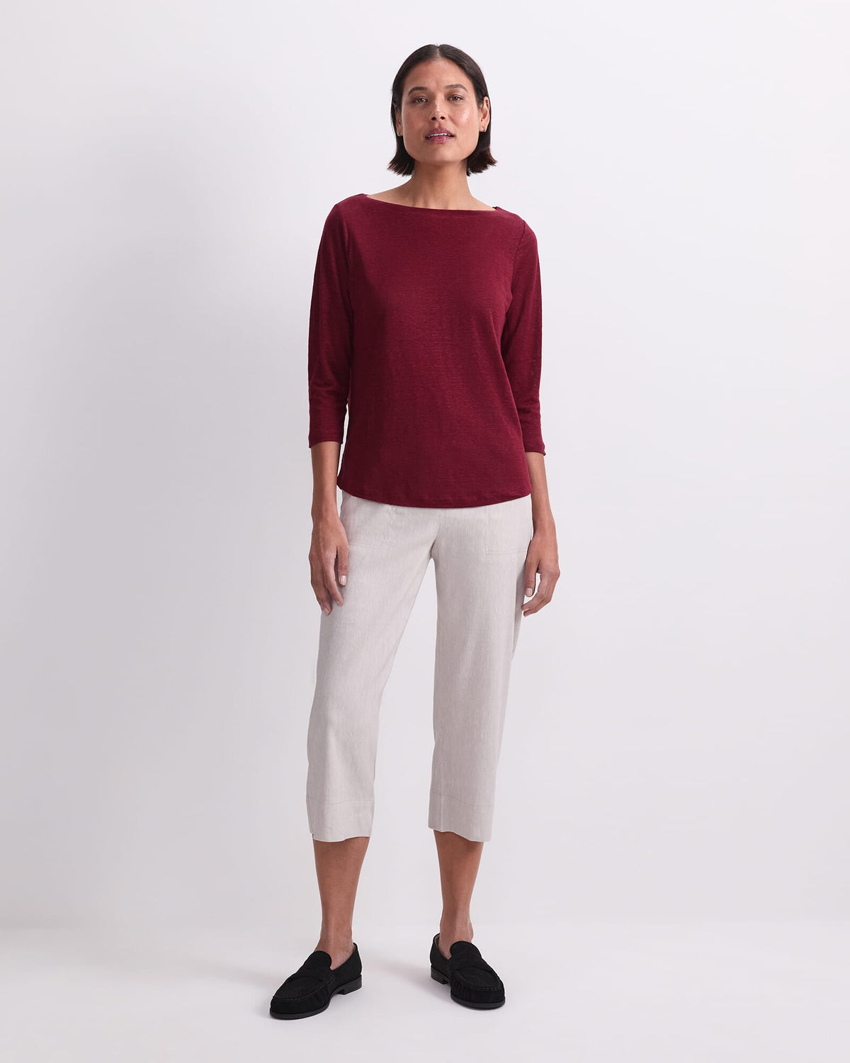 Cecile Linen Top