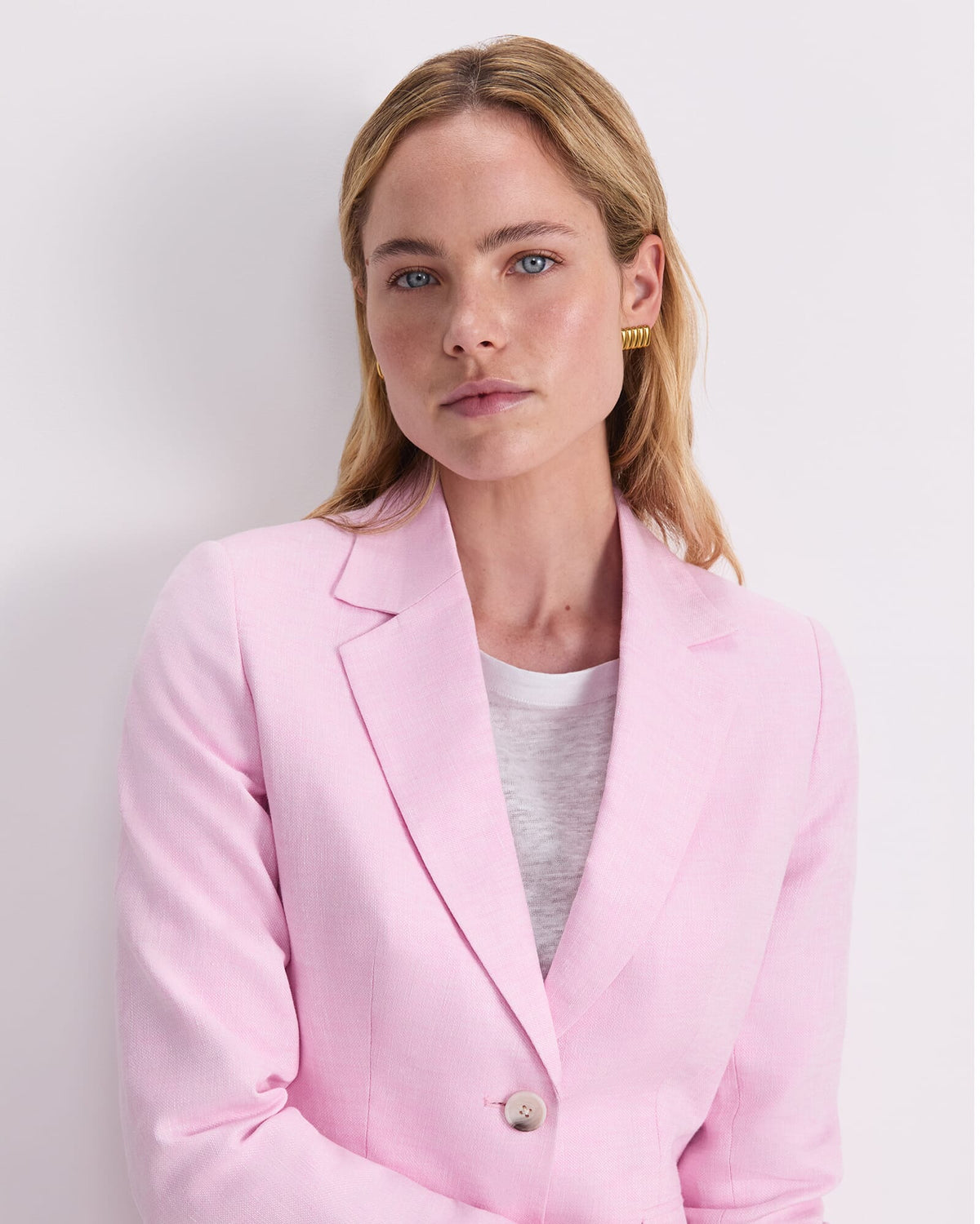 Freya Short Linen Blazer