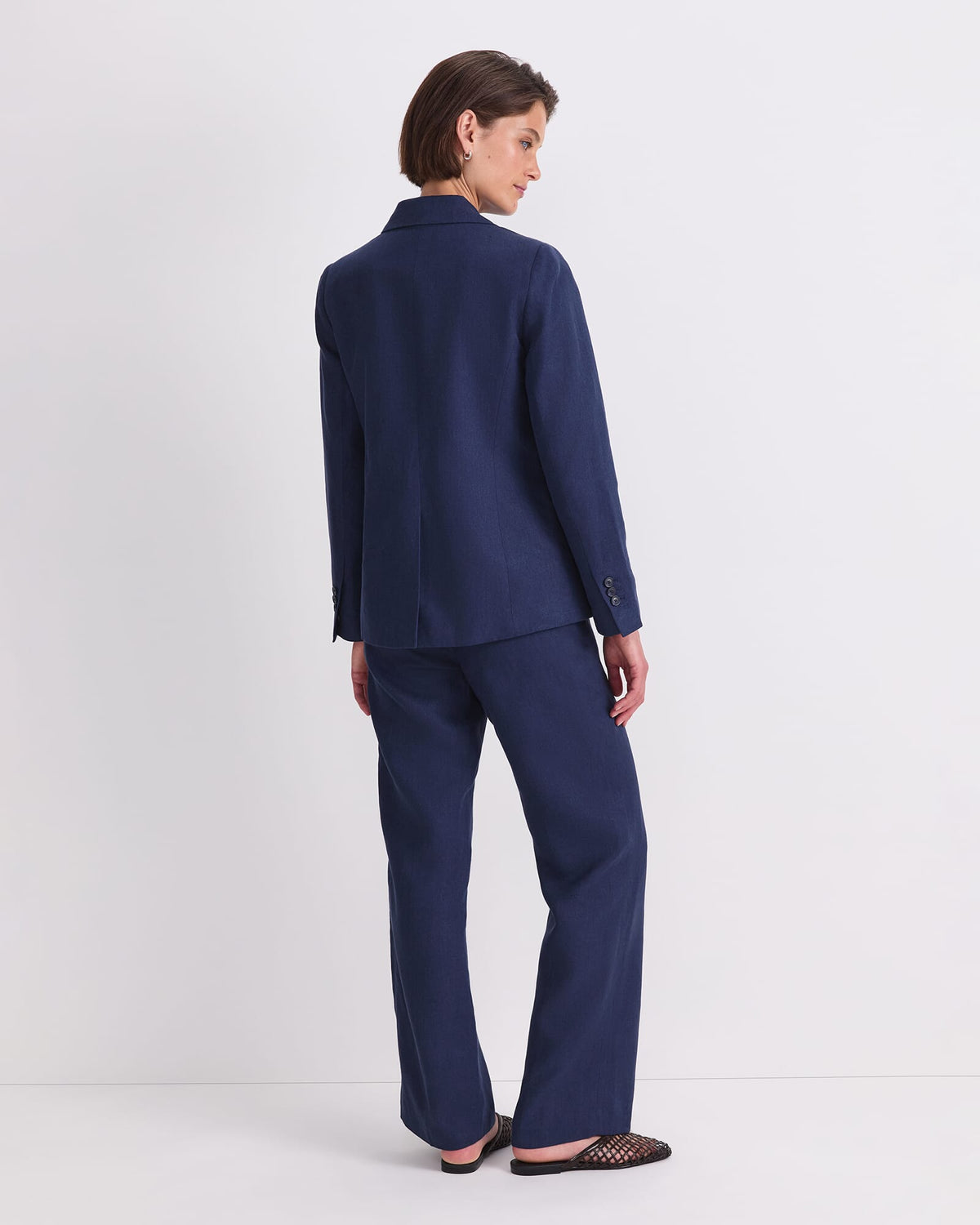 Freya Short Linen Blazer