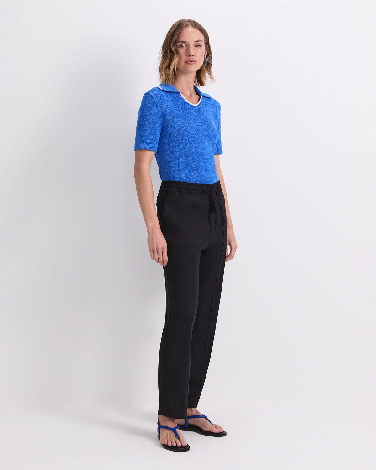 Rosa Tapered Linen Pant