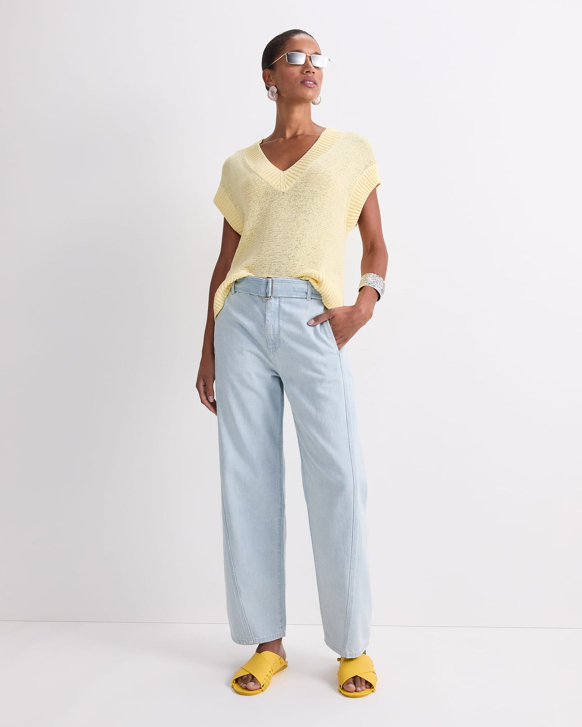 Josie Tape Yarn V-Neck Tank
