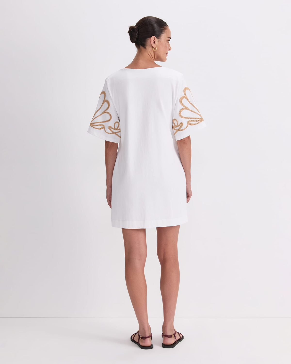 Eliza Embroidery Mini Dress