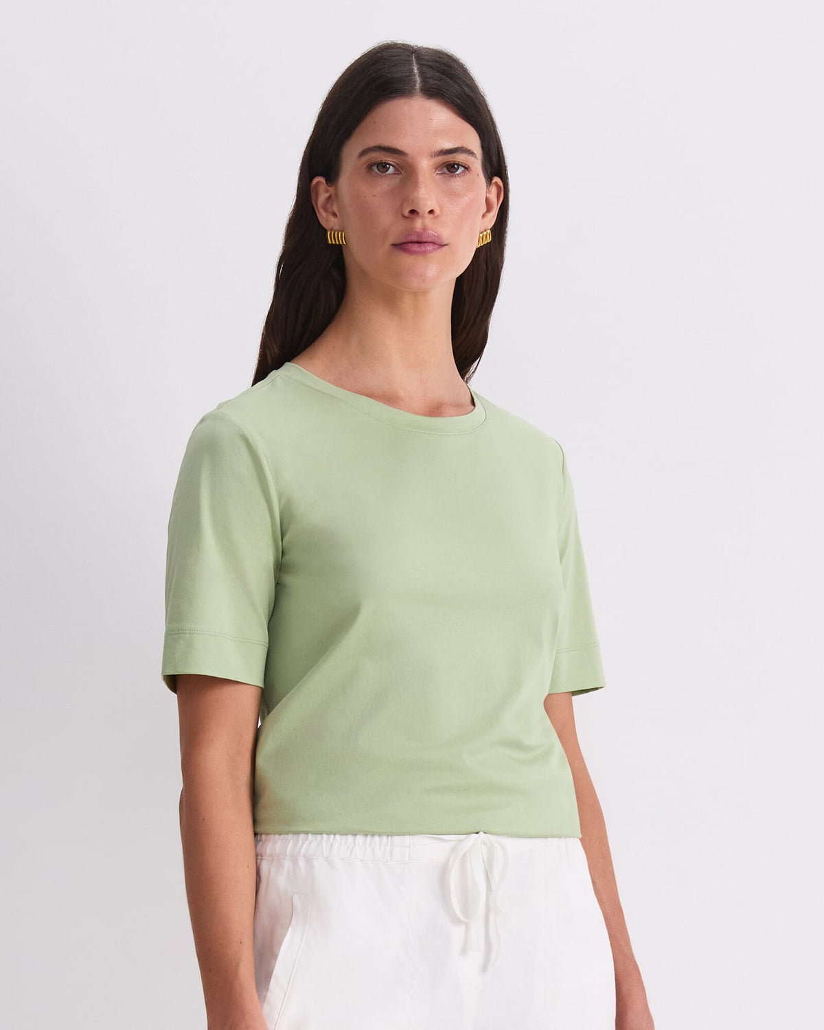 Mercerised Cotton Short Sleeve Tee