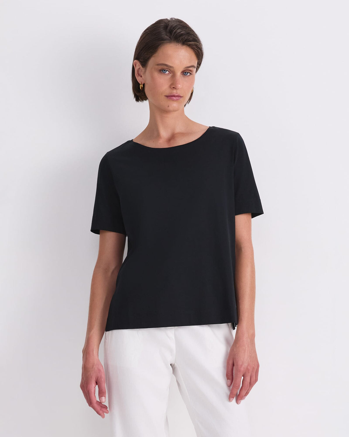 Mercerised Cotton Short Sleeve Tee