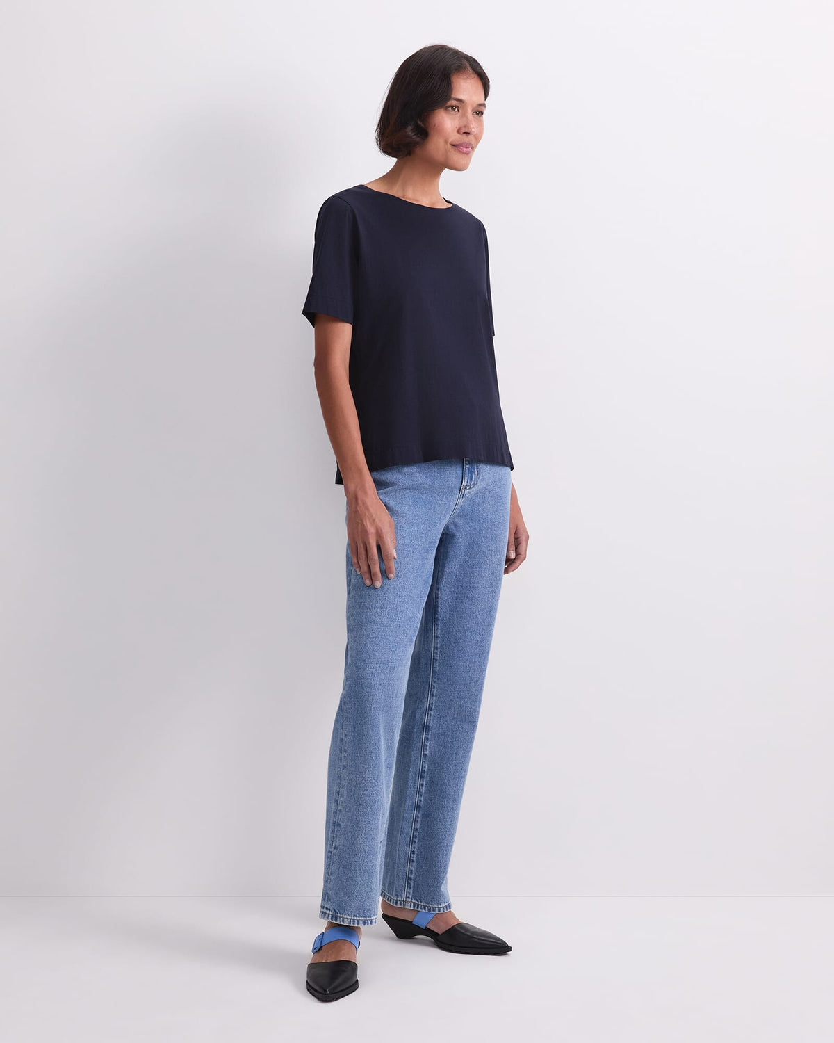 Mercerised Cotton Short Sleeve Tee