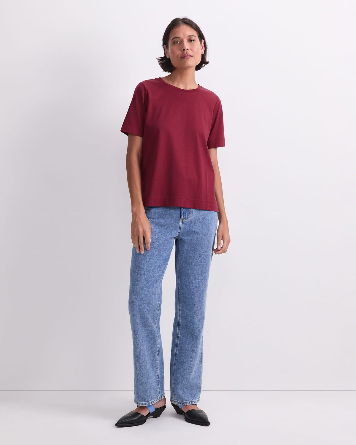Mercerised Cotton Short Sleeve Tee