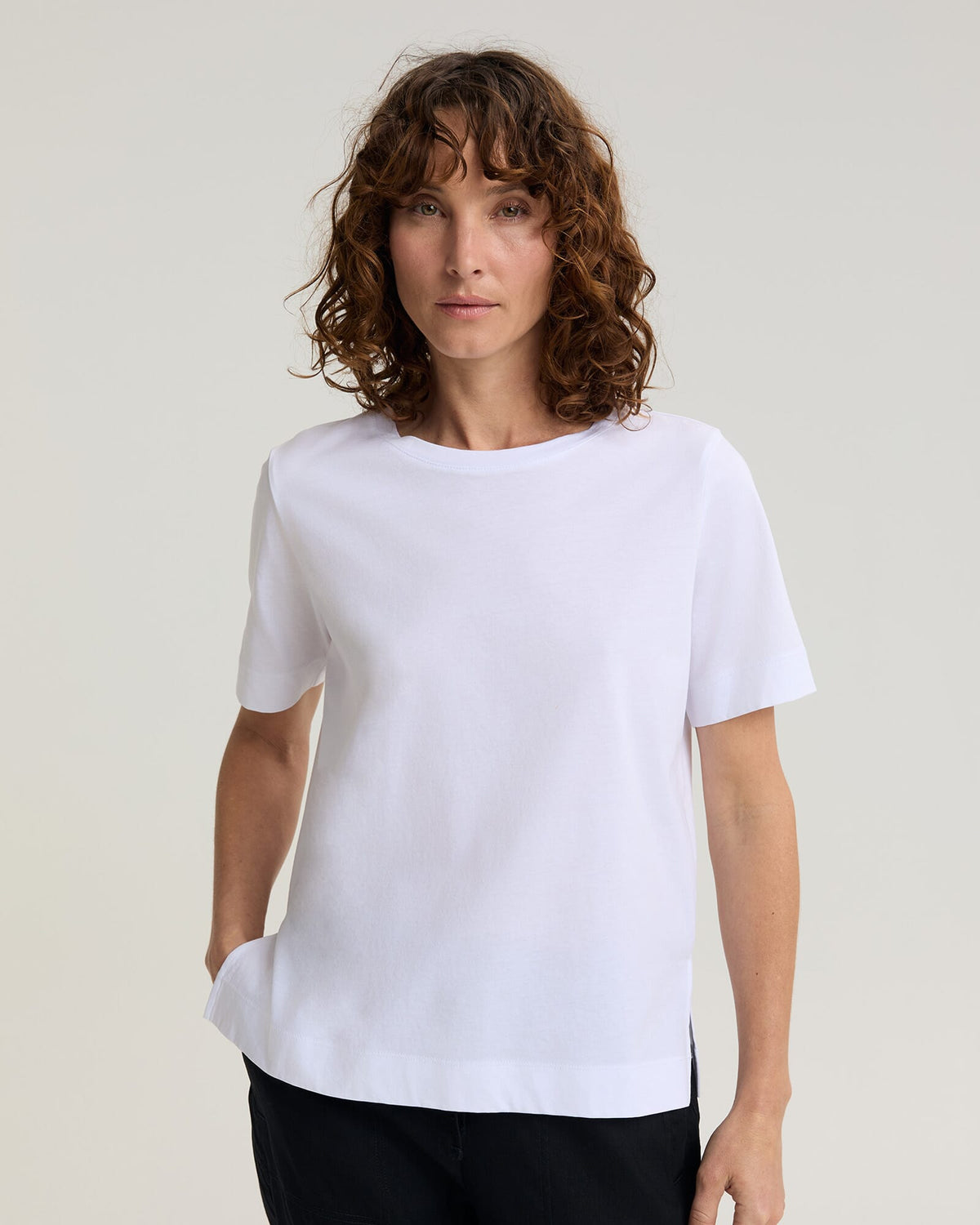 Mercerised Cotton Short Sleeve Tee