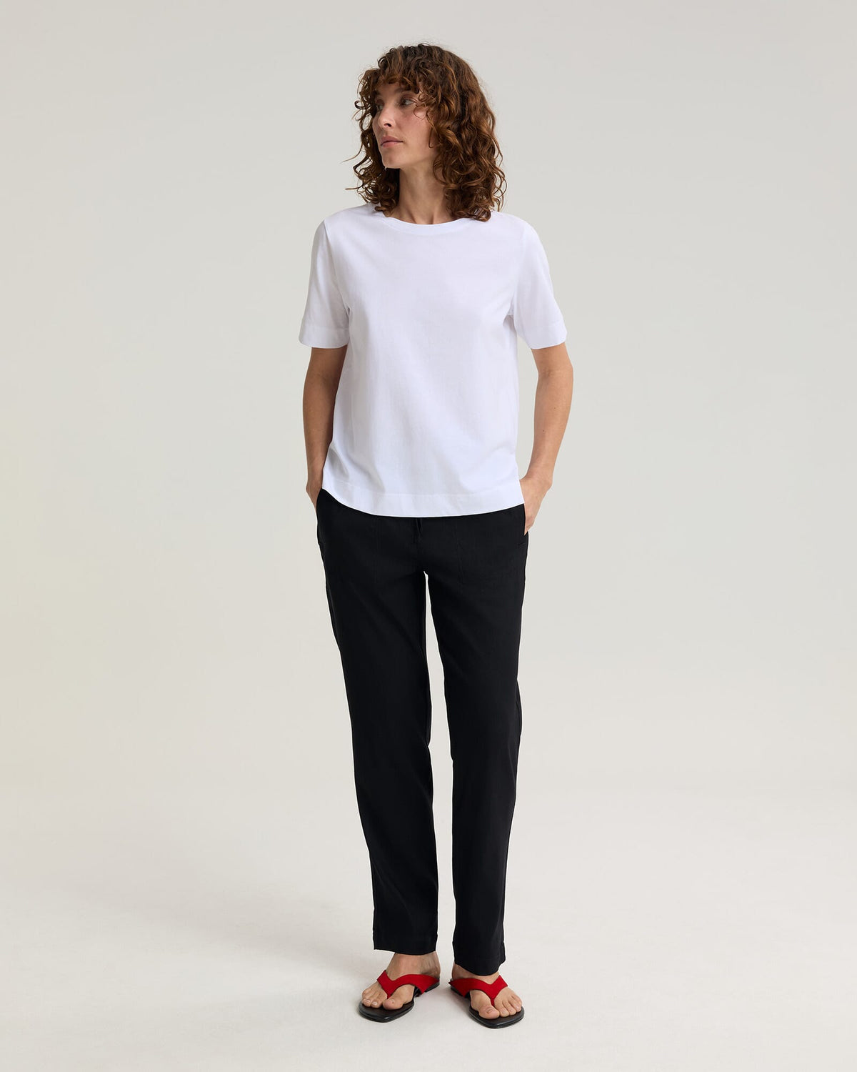 Mercerised Cotton Short Sleeve Tee