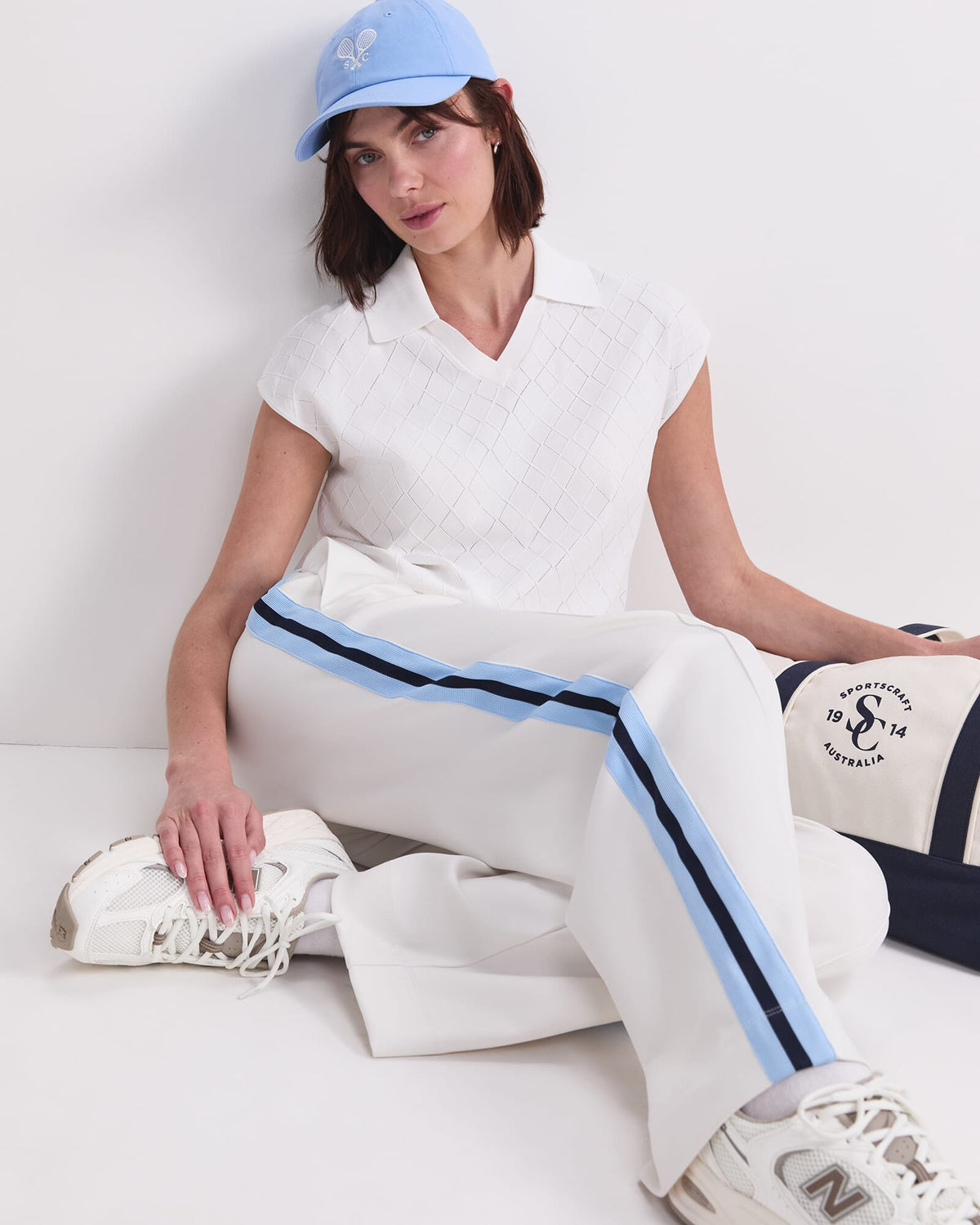 Maxine Milano Argyle Knit Top