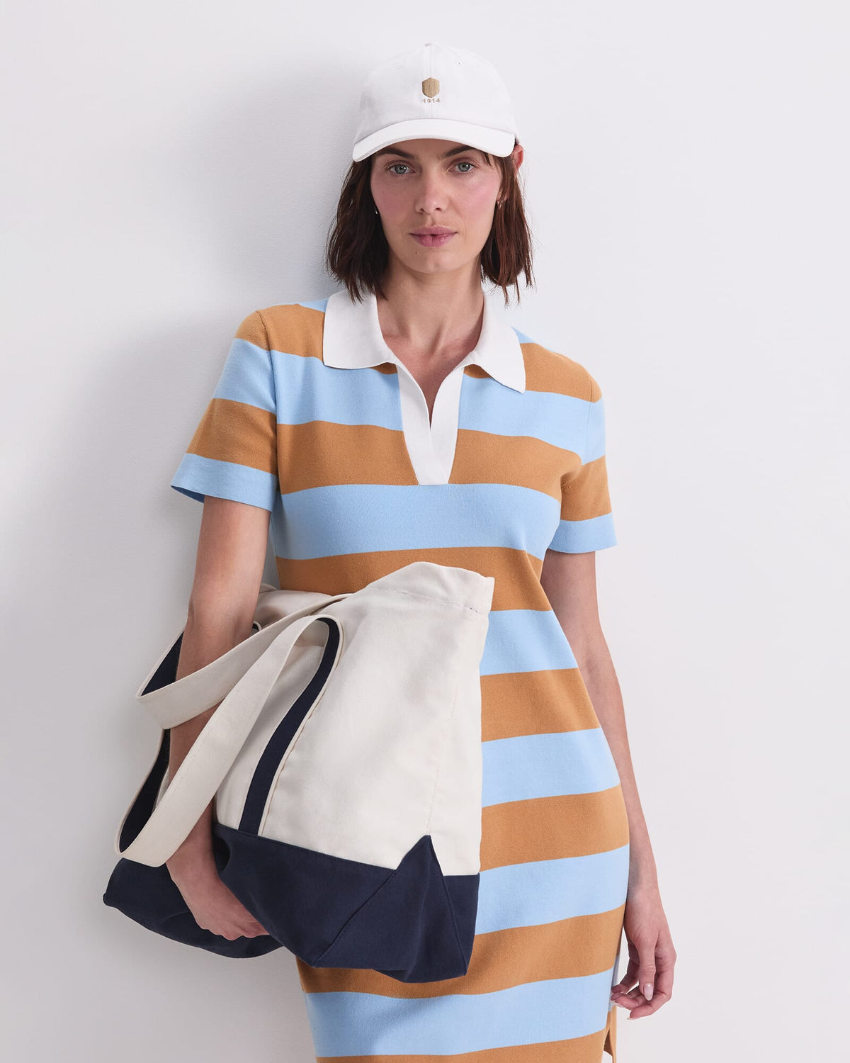 Knit Polo Mini Dress