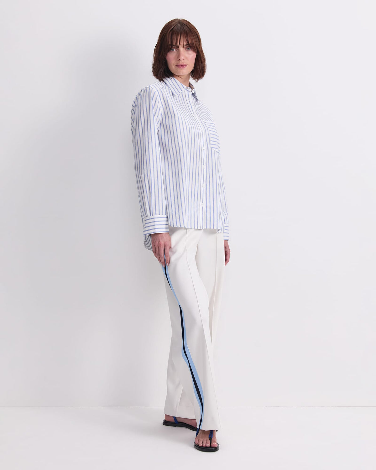 Logo Stripe Pocket Shirt
