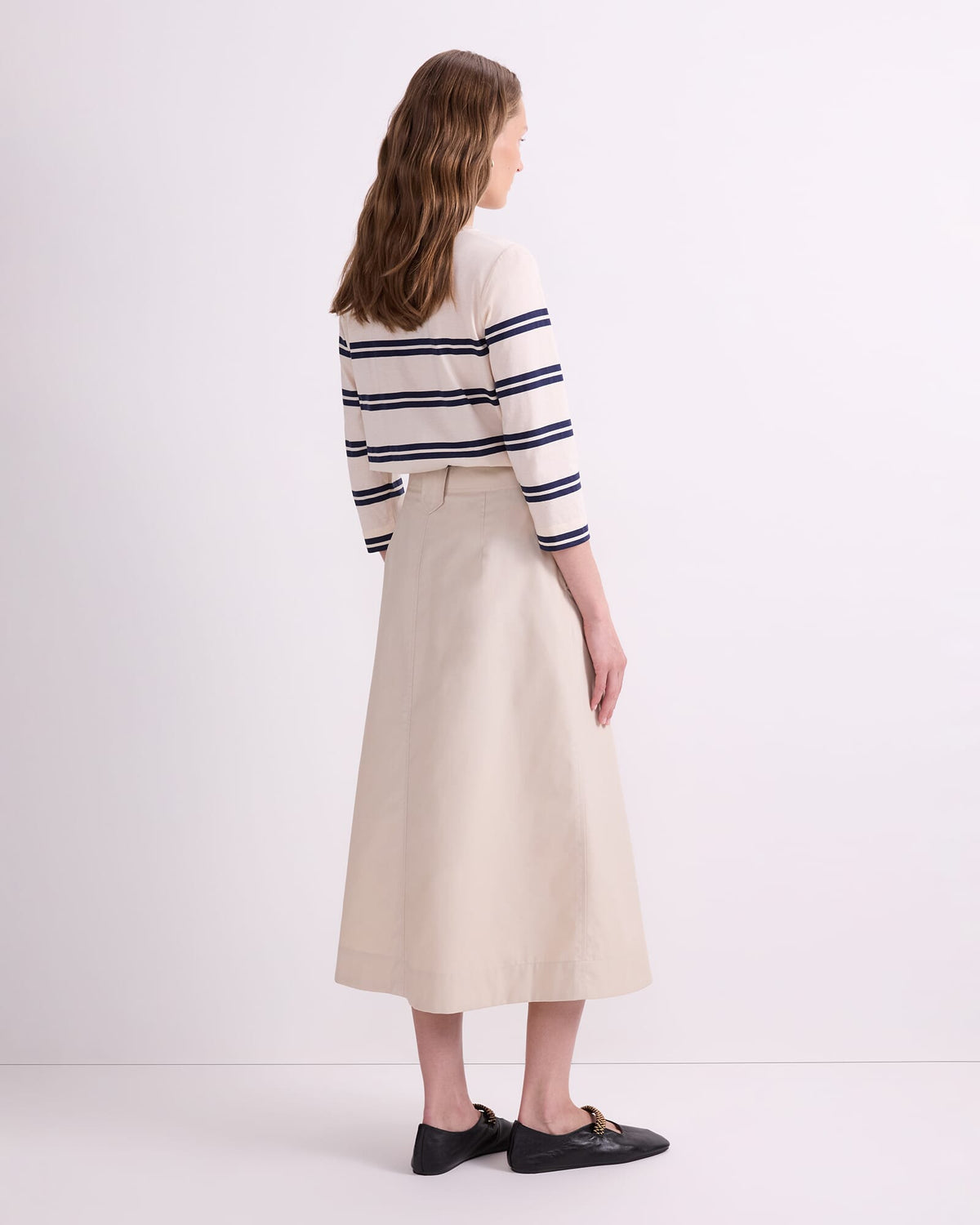 Audrey Button Through Skirt
