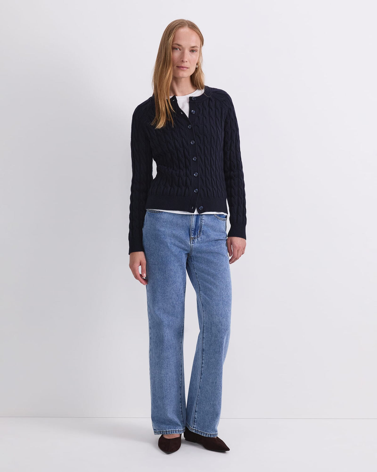 Merino Cable Cardigan