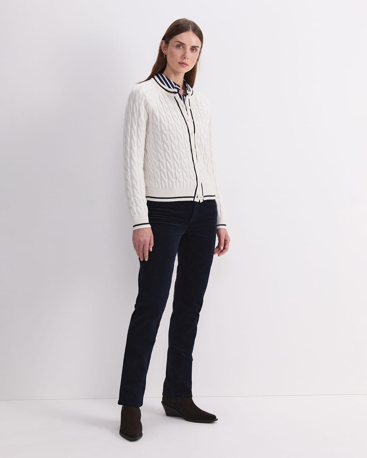 Merino Cable Cardigan