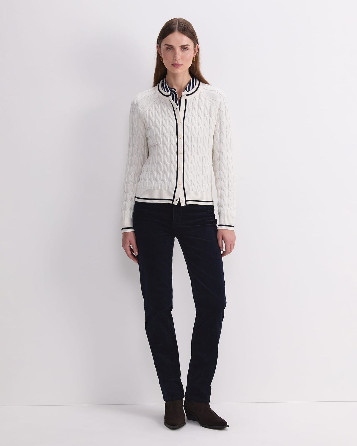 Merino Cable Cardigan