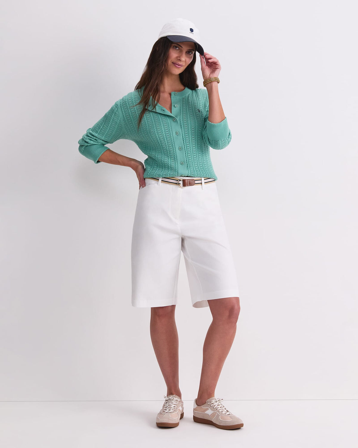 Elka Cable Pointelle Cardigan