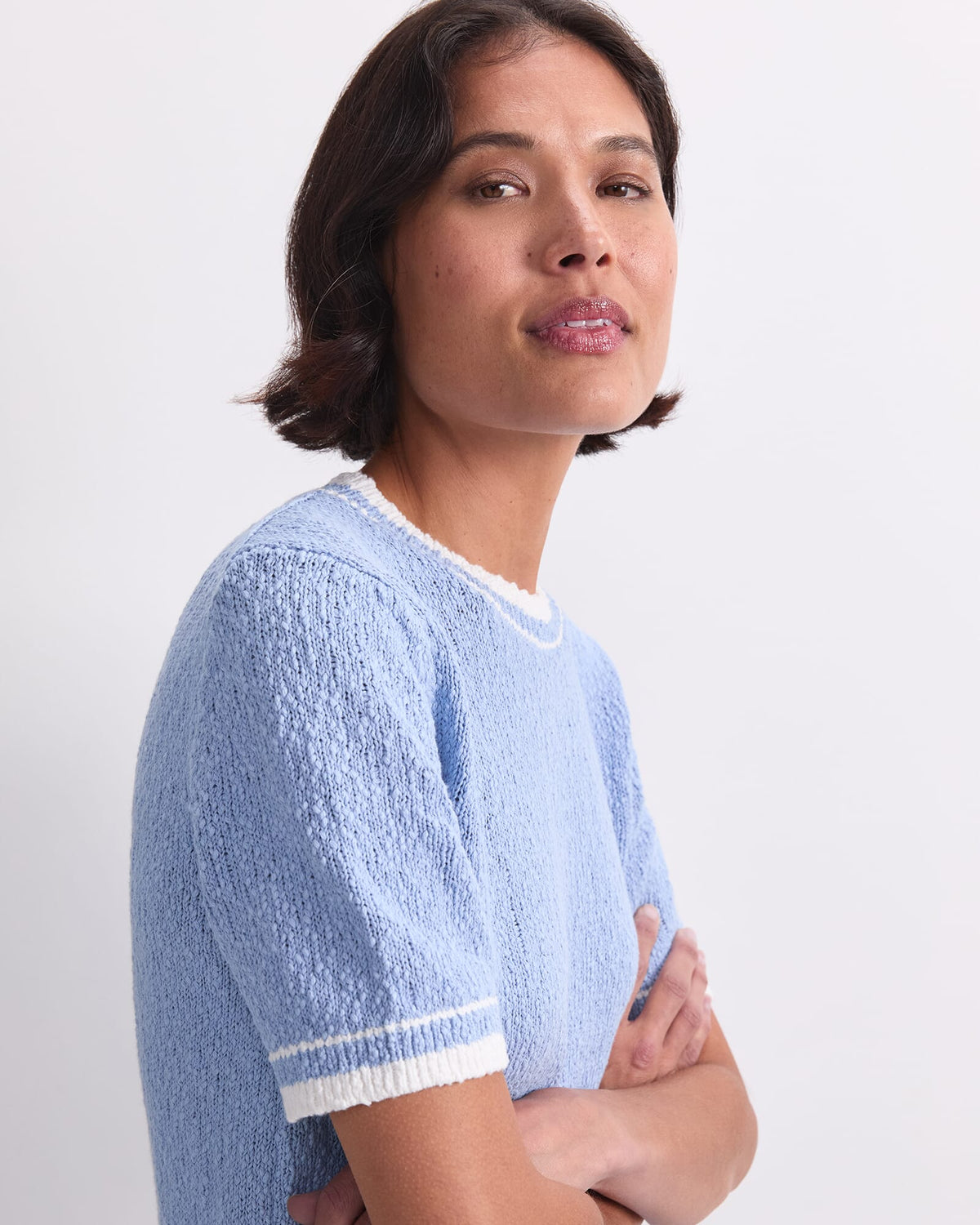 Cotton Crew Neck Knit