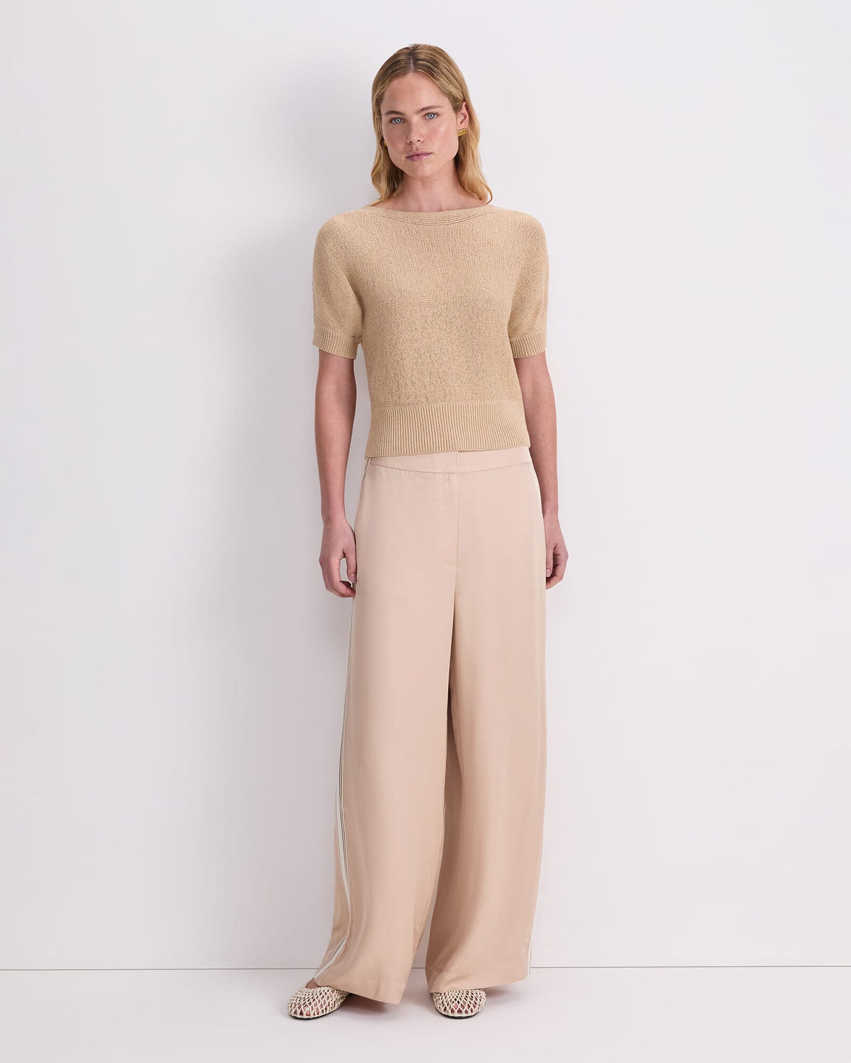 Josie Tape Yarn Batwing Tee