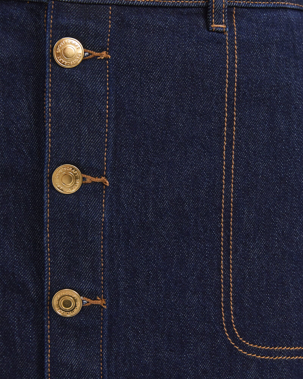 Peyton Denim Midi Skirt