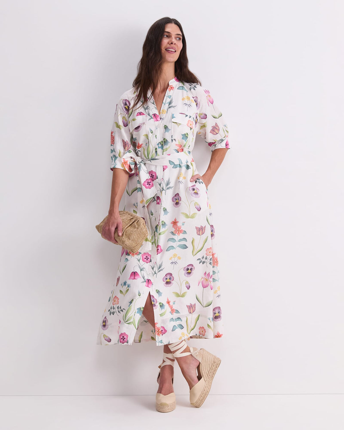 Floral Majesty Liberty Midi Dress