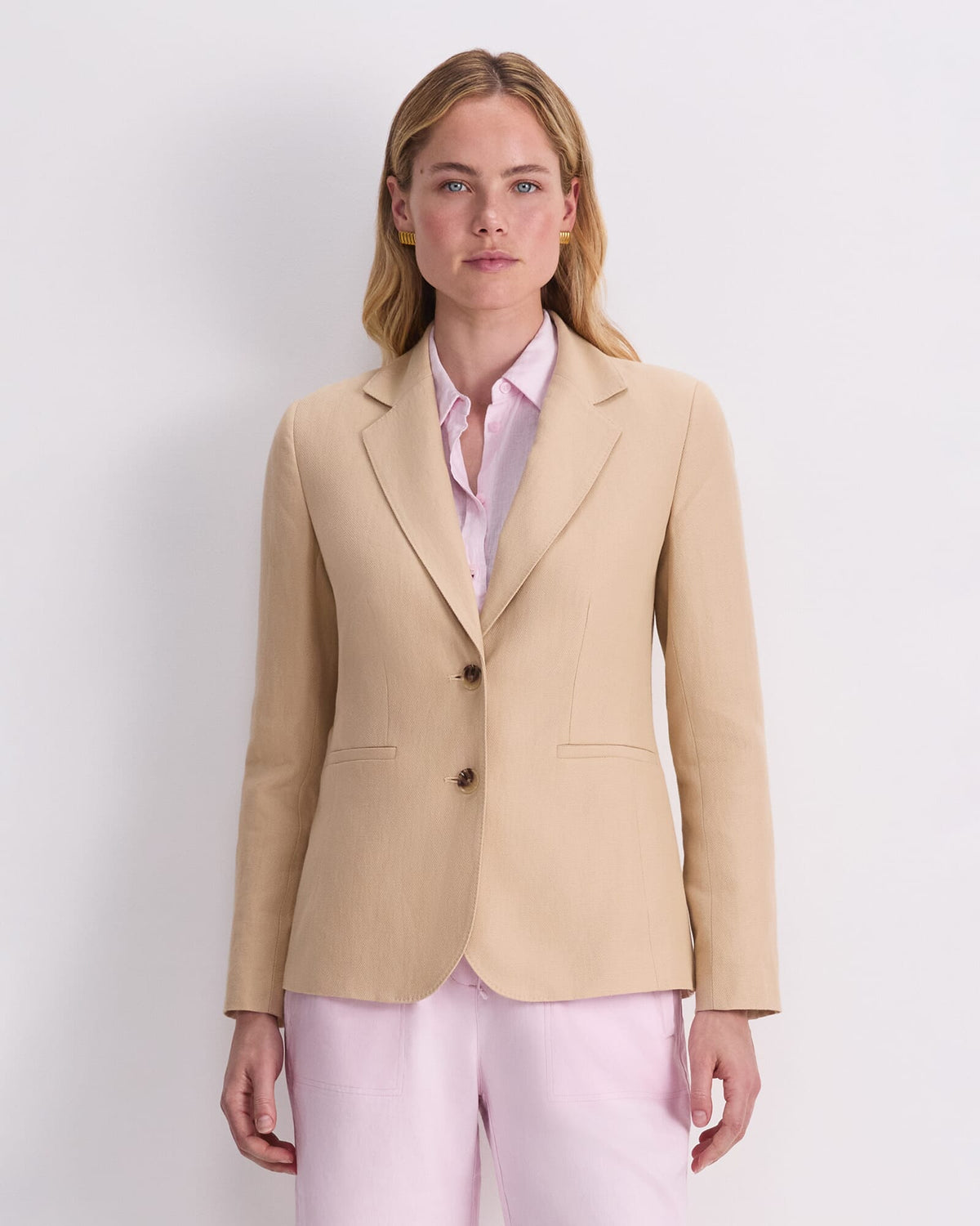 Sloane Textured Linen Blazer