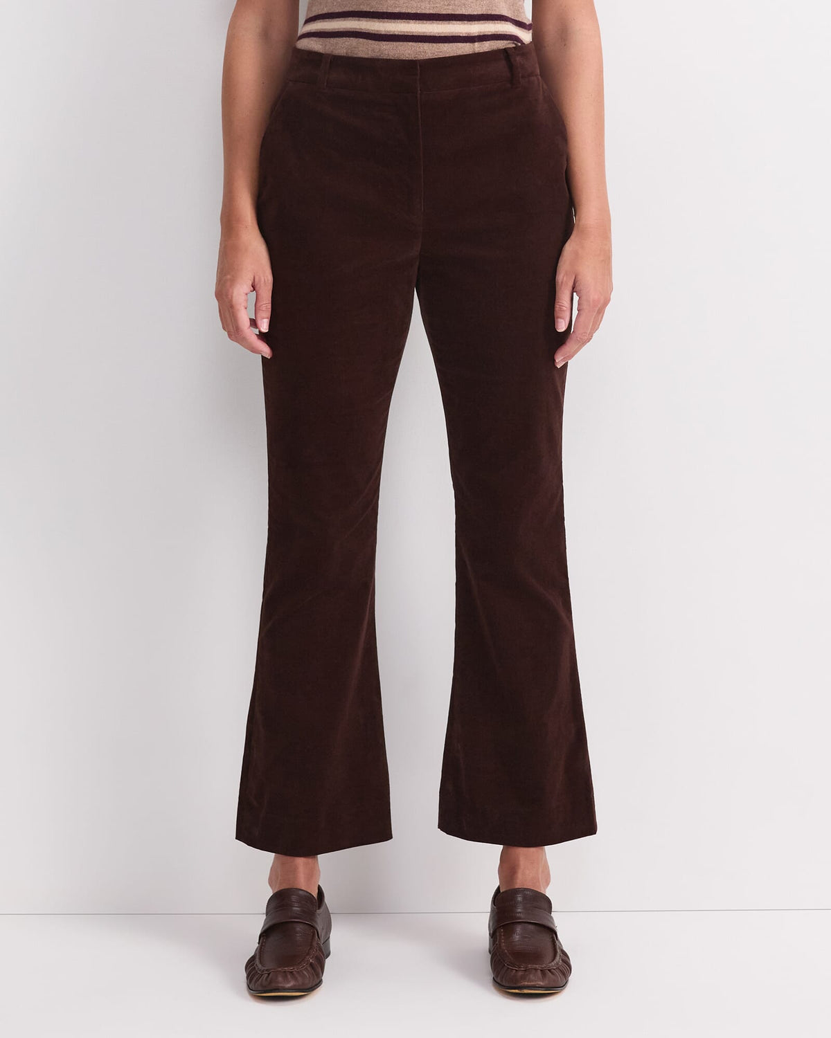 Thea Kick Flare Velvet Pant