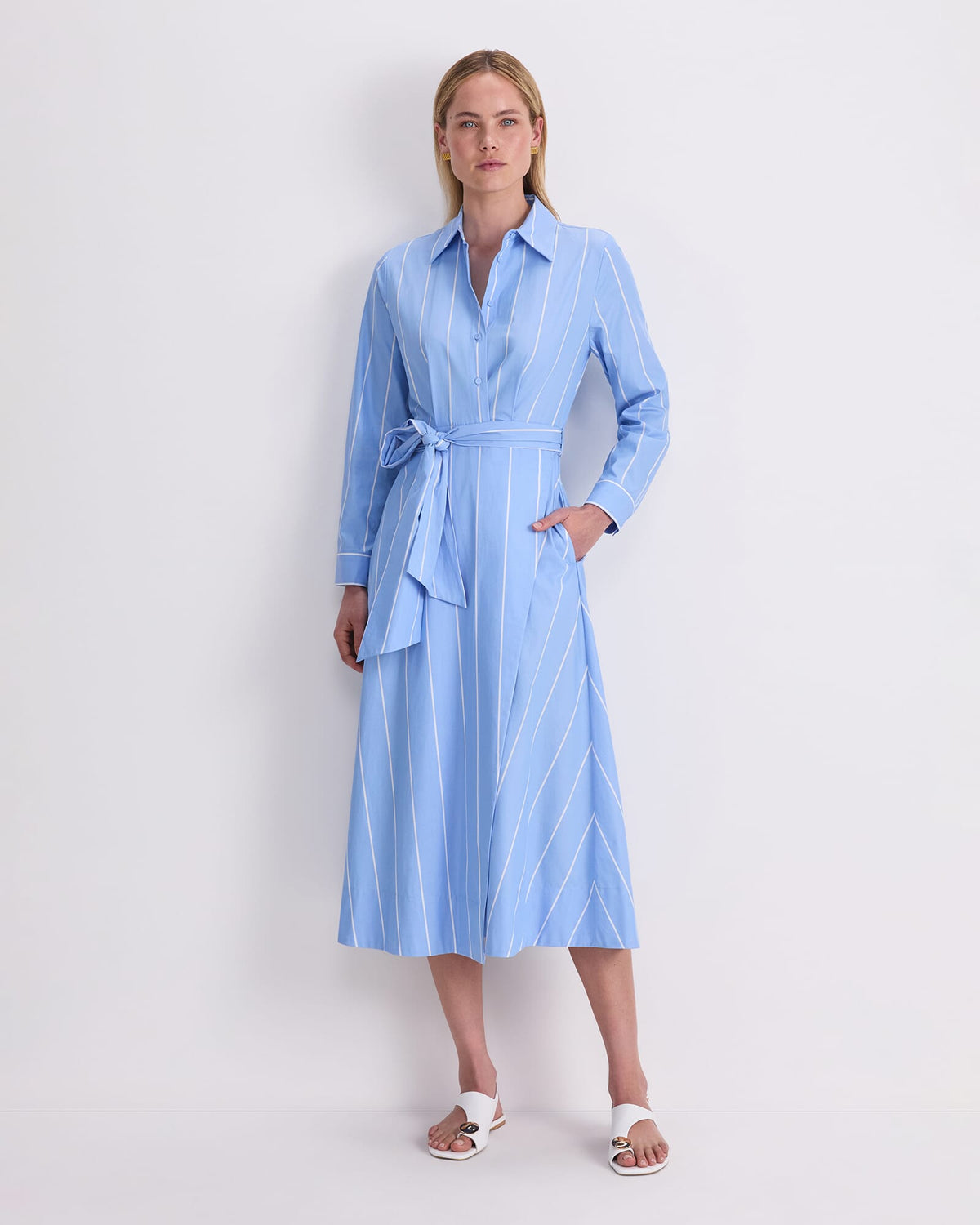 Etta Stripe Sarong Dress