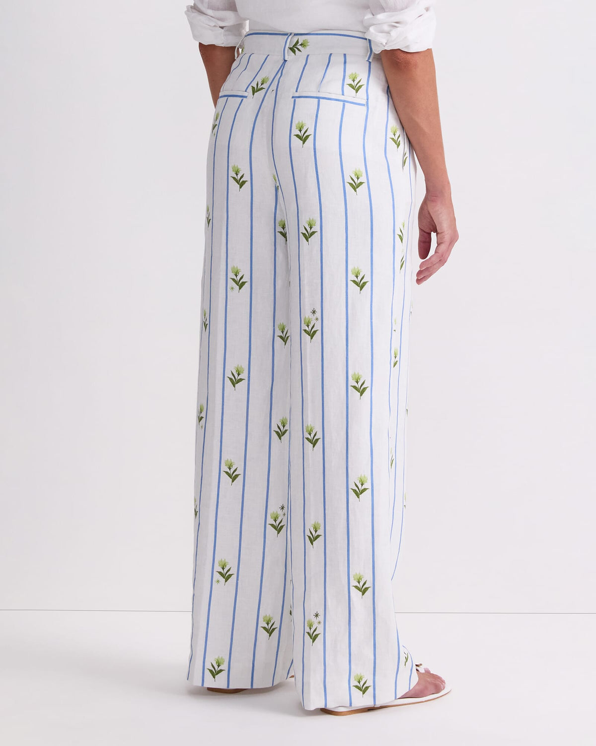Hampton Stripe Linen Pant