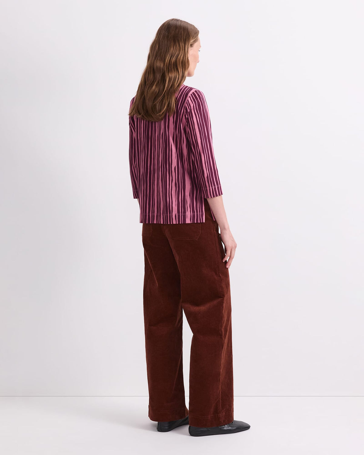 Stripe Print Mercerised Tee