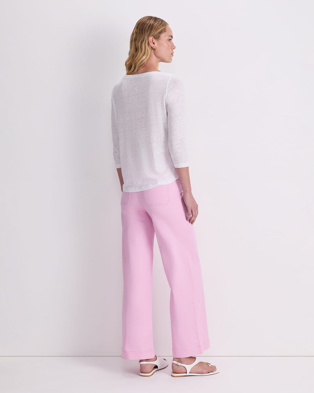 Cecile Folded Linen Top