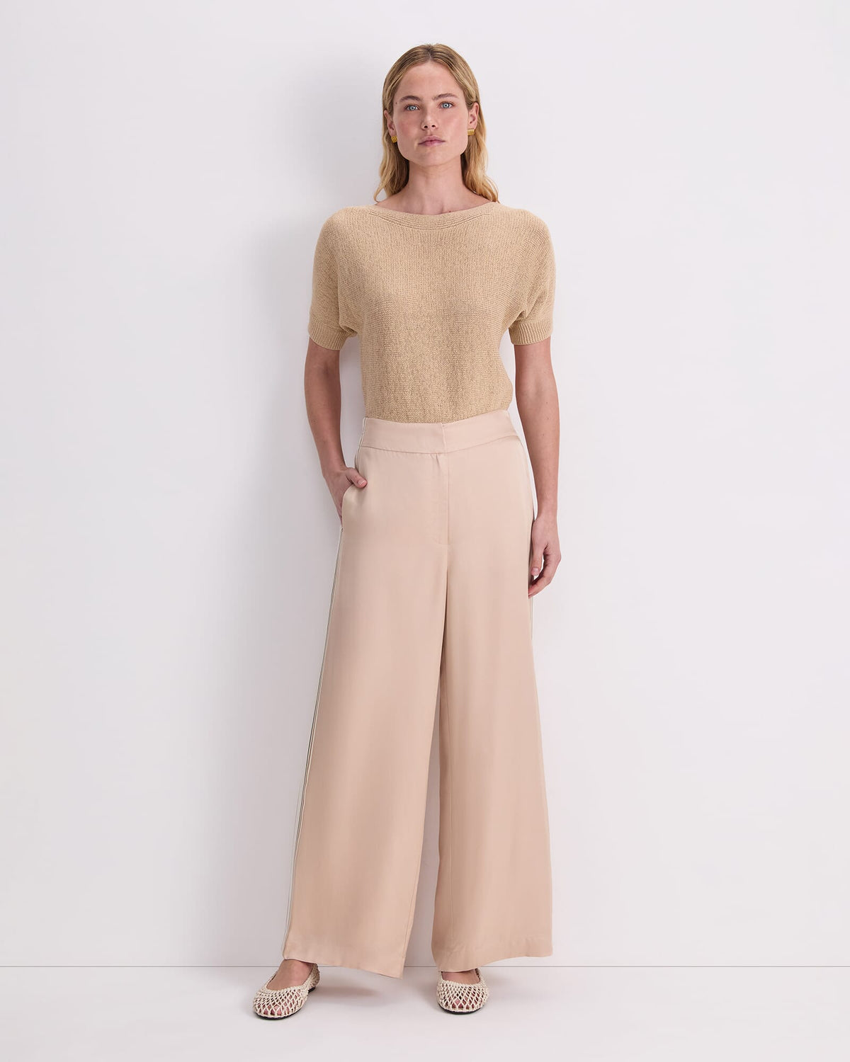 Yara Drape Stripe Pant