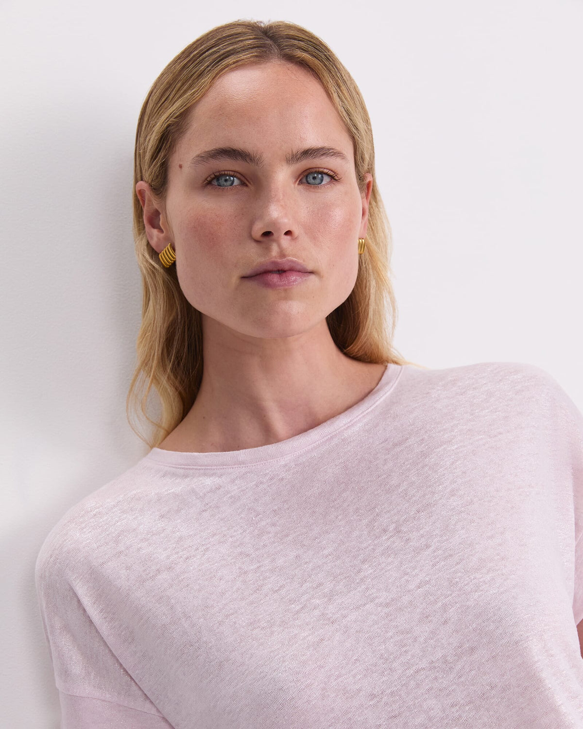 Tonia Foil Linen Tee
