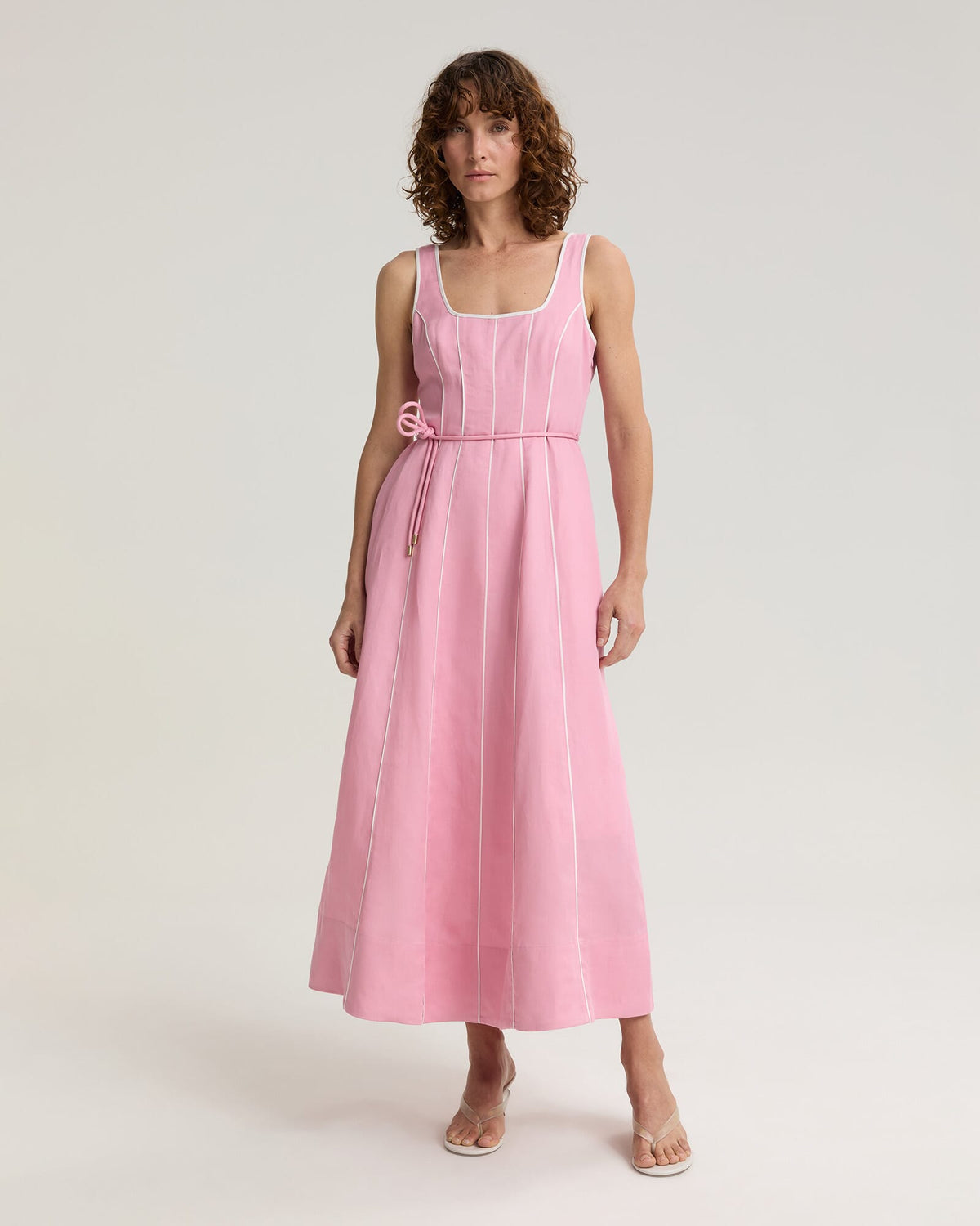 Vallerina Piping Midi Dress