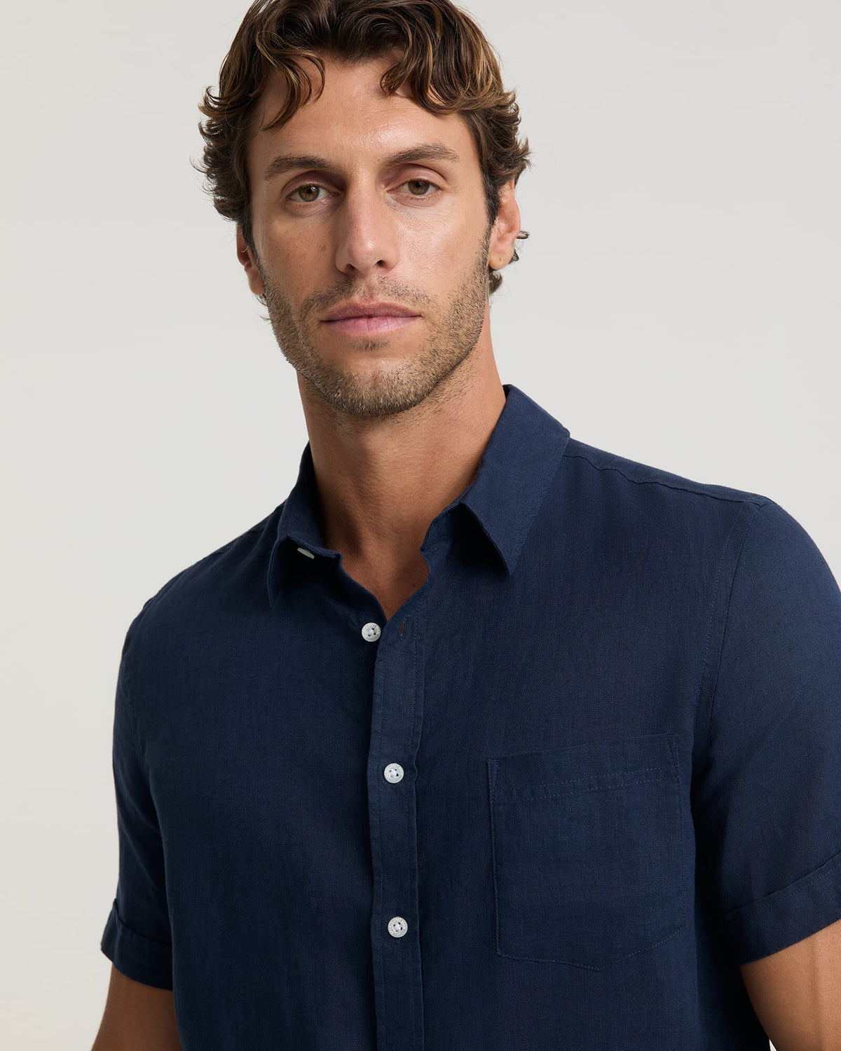 Short Sleeve Linen Shirt