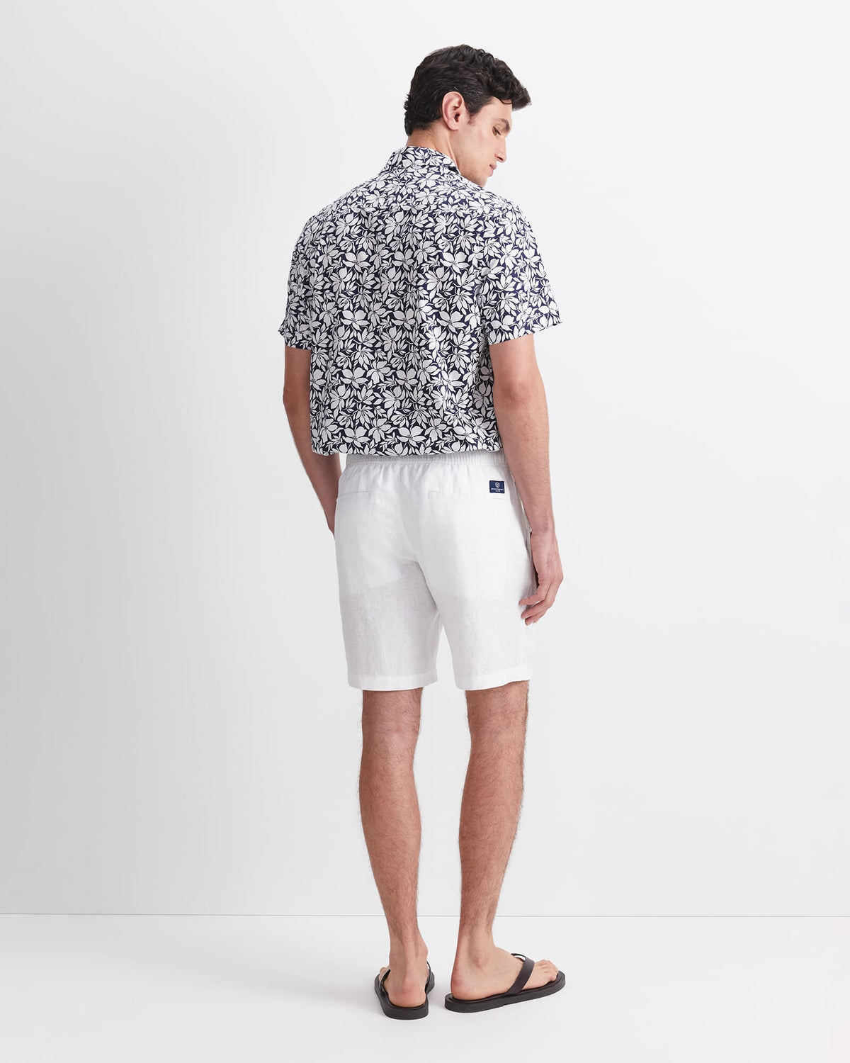 Caffery Yarn-Dyed Linen Short