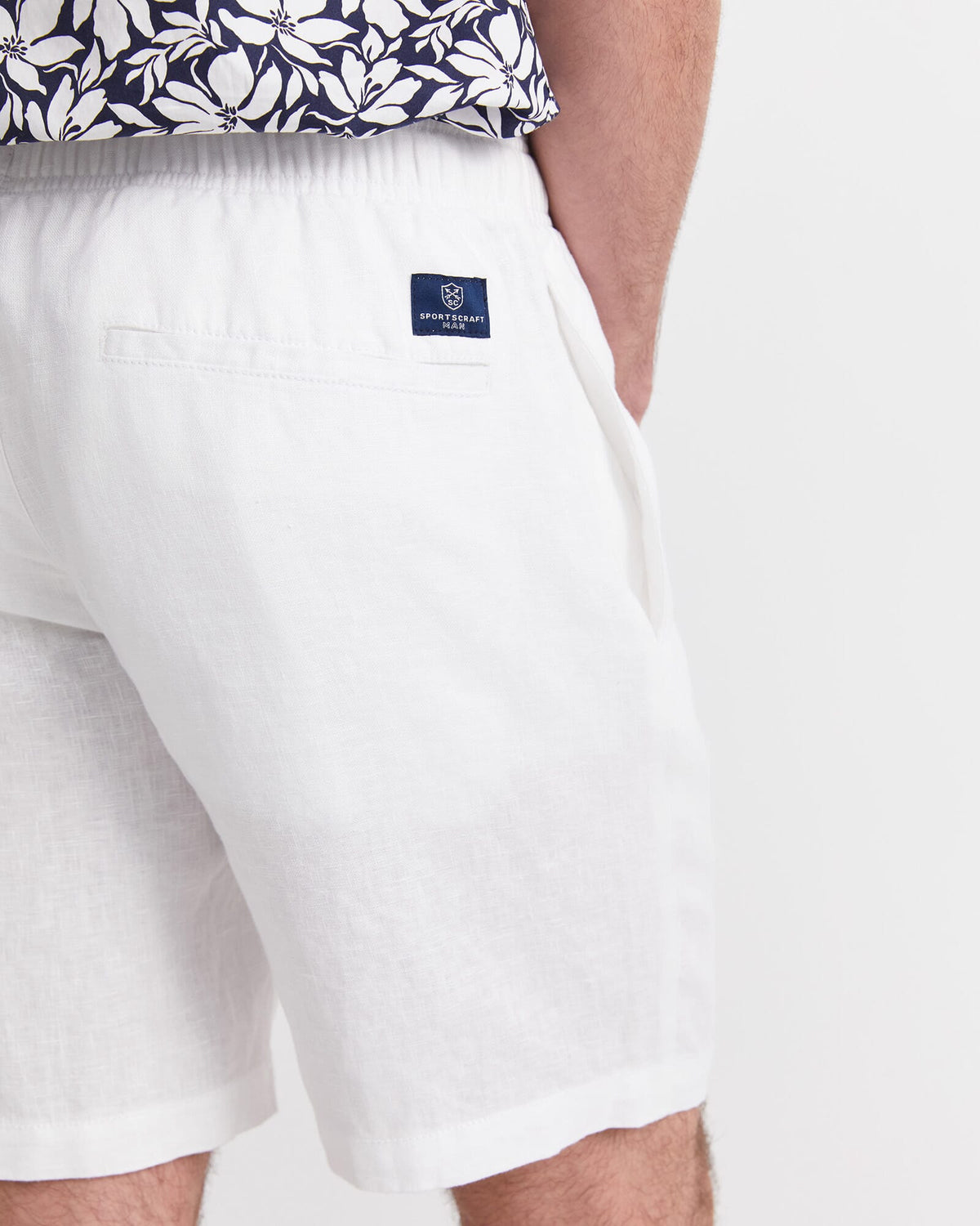 Caffery Yarn-Dyed Linen Short