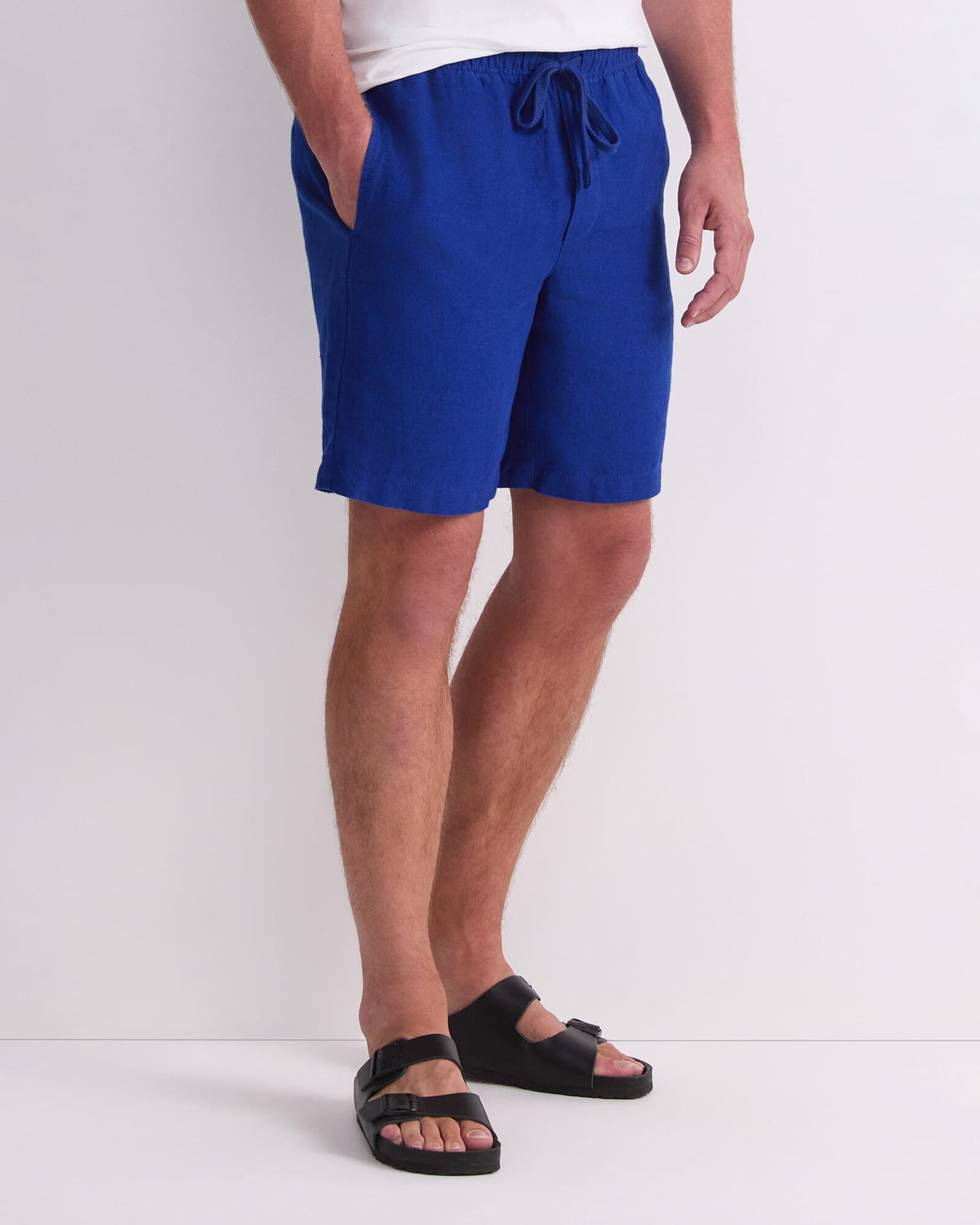 Caffery Yarn-Dyed Linen Short