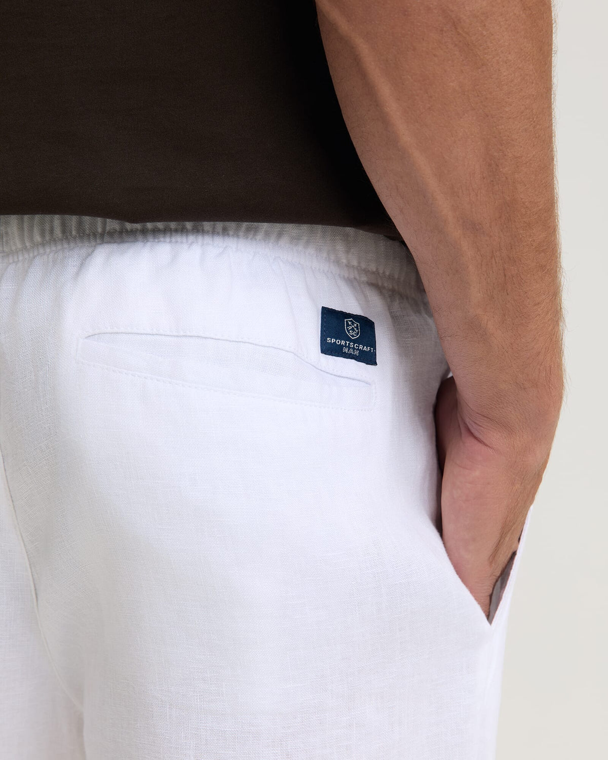 Caffery Yarn-Dyed Linen Pant