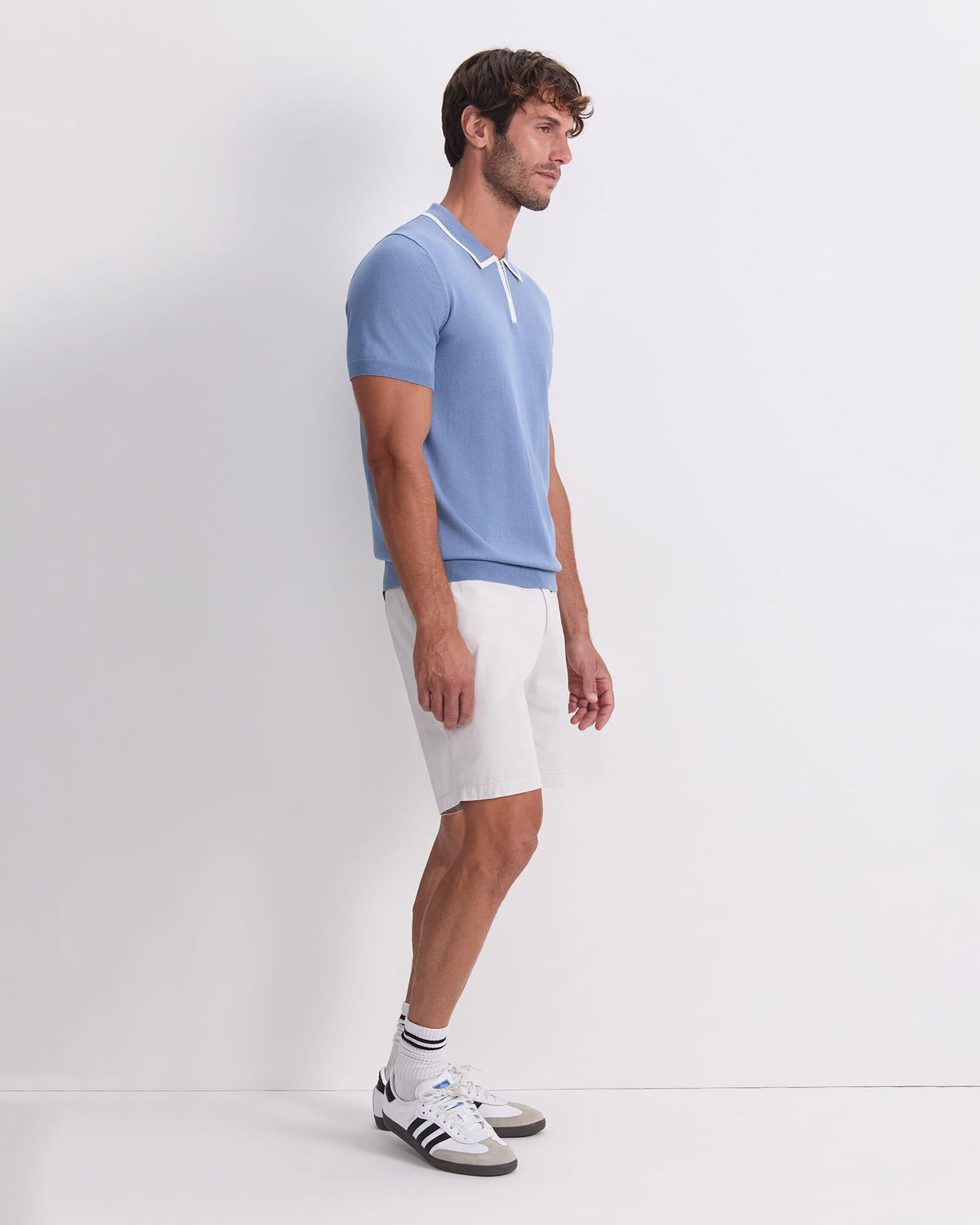 Brookes Quarter Zip Knit Polo