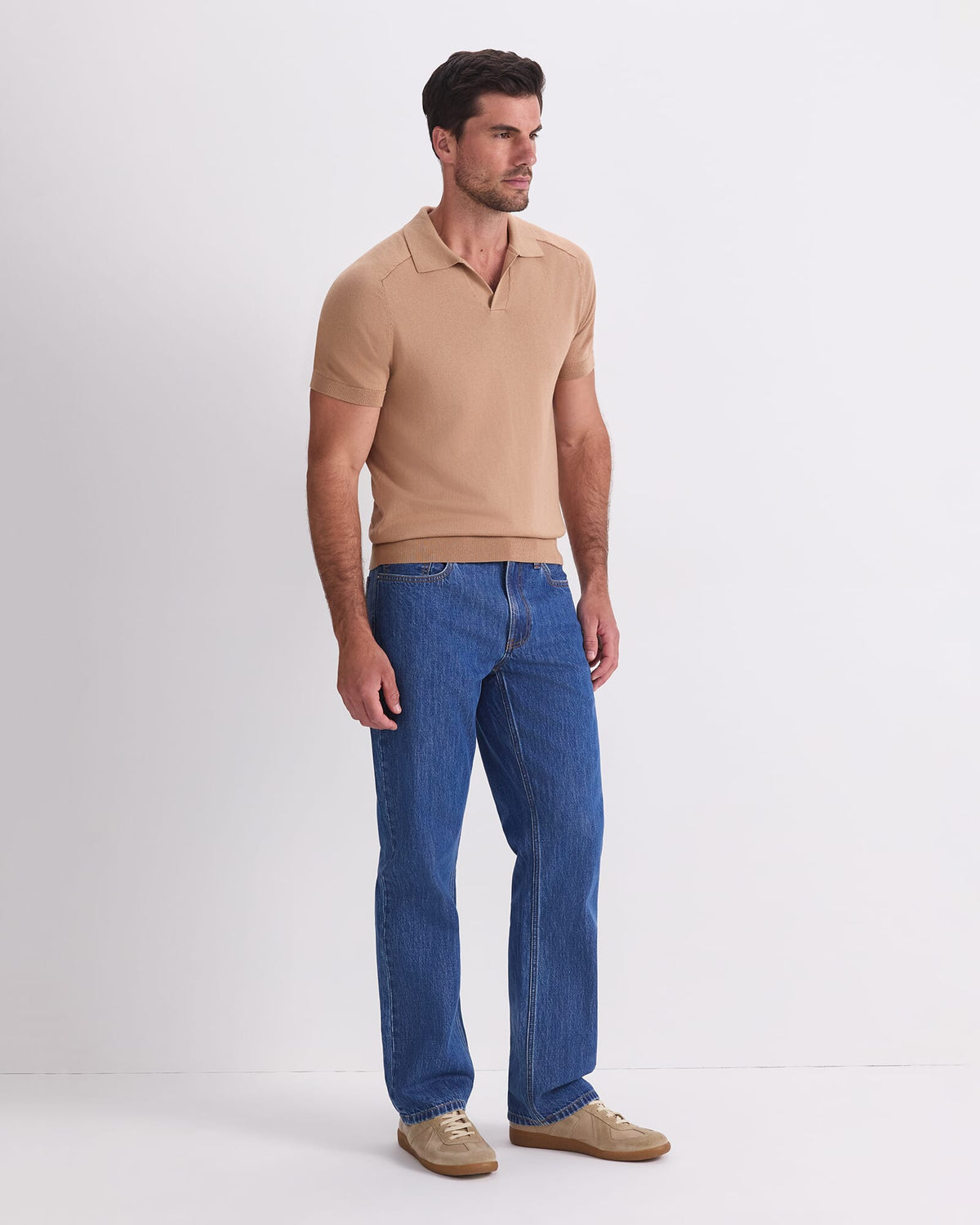 Brookes Short Sleeve Knit Polo
