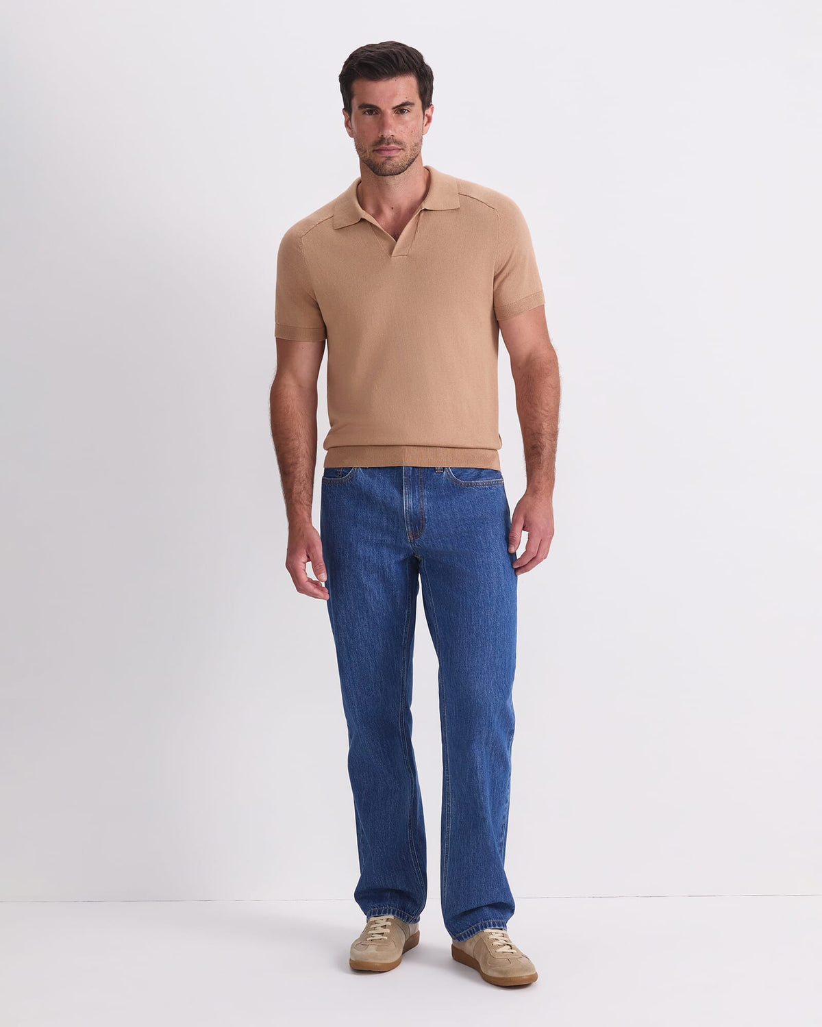 Brookes Short Sleeve Knit Polo