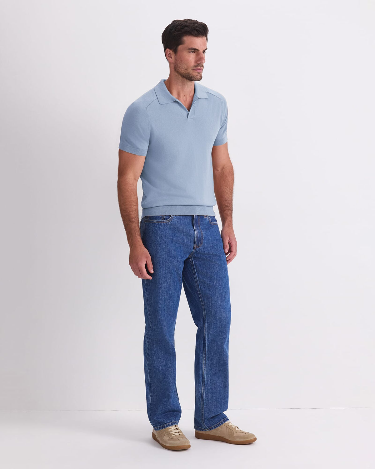 Brookes Short Sleeve Knit Polo